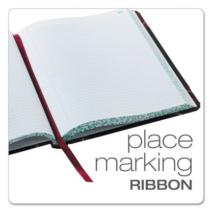 Boorum & Pease Extra-Durable Bound Book, Single-Page 5-Column Accounting, Black/Maroon/Gold Cover, 10.13 x 7.78 Sheets, 150 Sheets/Book