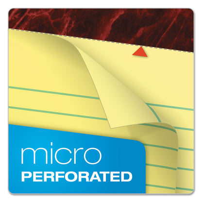 Ampad Gold Fibre Quality Writing Pads, Wide/Legal Rule, 50 Canary-Yellow 8.5 x 11.75 Sheets, Dozen