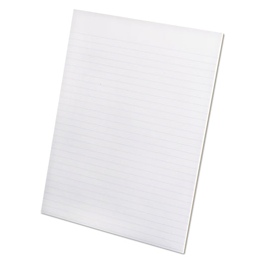 Ampad Recycled Glue Top Pads, Wide/Legal Rule, 50 White 8.5 x 11 Sheets, Dozen