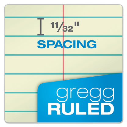 Ampad Steno Pads, Gregg Rule, Green Cover, 80 Green-Tint 6 x 9 Sheets, 6/Pack