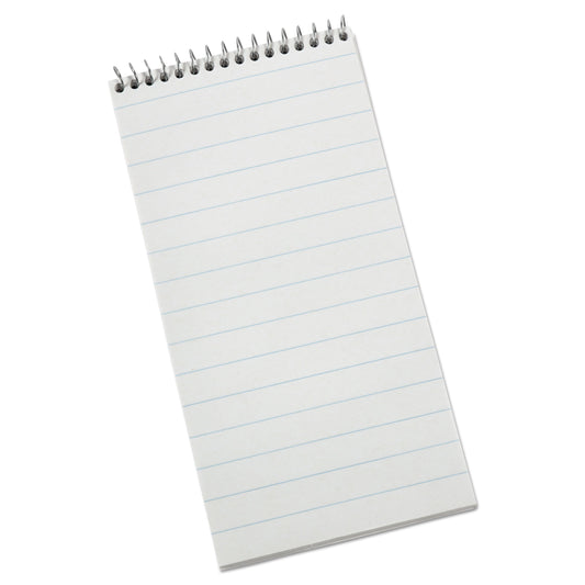 Ampad Earthwise by Ampad Recycled Reporter's Notepad, Pitman Rule, White Cover, 70 White 4 x 8 Sheets