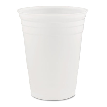 Dart Conex Translucent Plastic Cold Cups, 16 oz, 50/Sleeve, 20 Sleeves/Carton