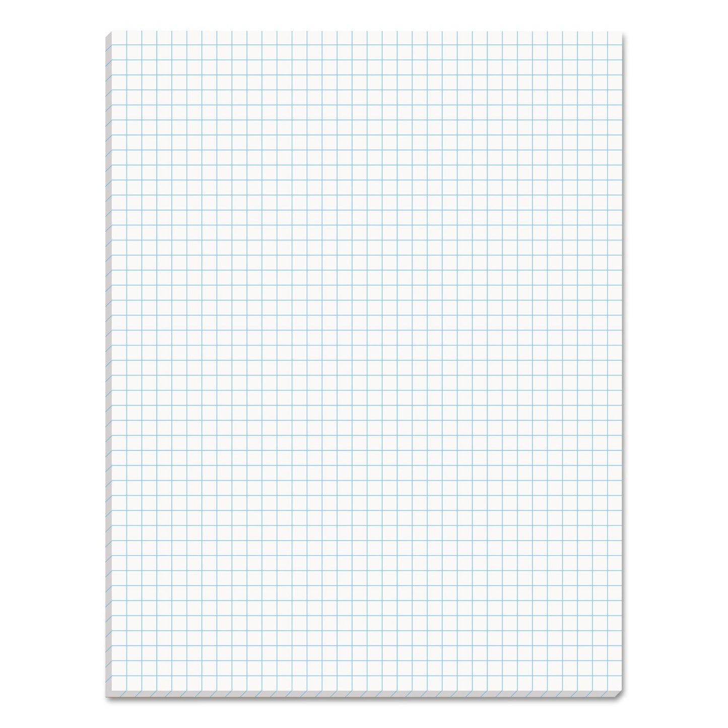 TOPS Quadrille Pads, Quadrille Rule (4 sq/in), 50 White 8.5 x 11 Sheets