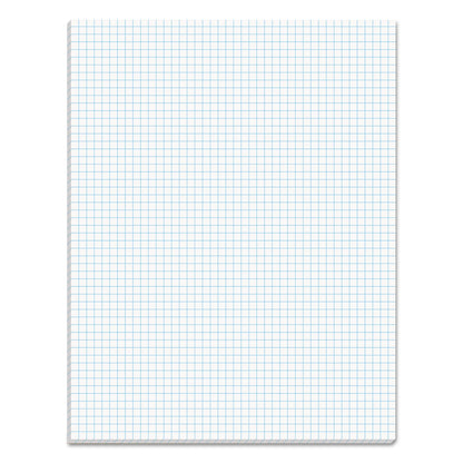 TOPS Quadrille Pads, Quadrille Rule (5 sq/in), 50 White 8.5 x 11 Sheets