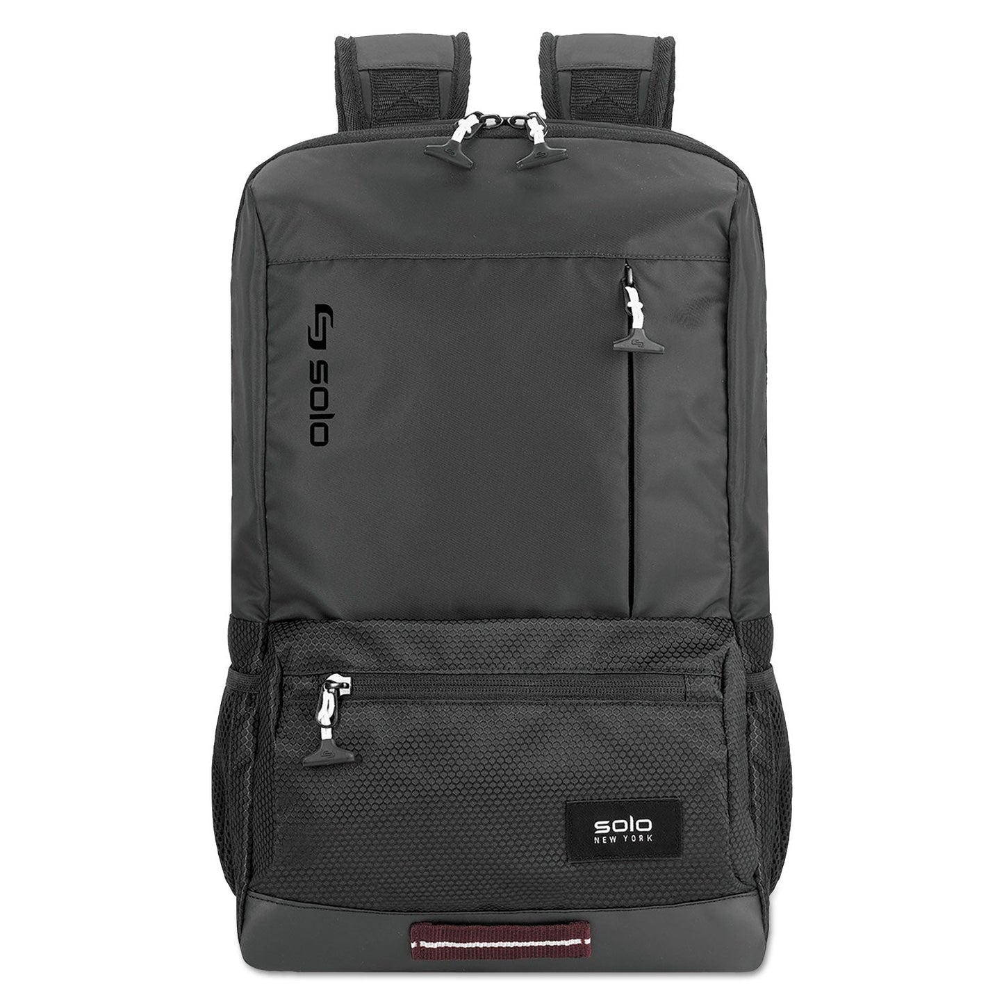Solo Draft Backpack, Fits Devices Up to 15.6", Nylon, 6.25 x 18.12 x 18.12, Black