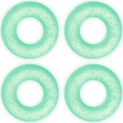 8G Glow in the Dark O-Ring 4-Pack