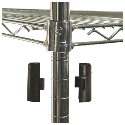 Alera NSF Certified Industrial Four-Shelf Wire Shelving Kit, 36w x 24d x 72h, Silver