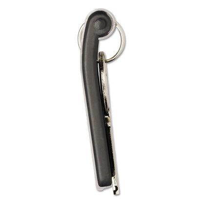 Durable Locking Key Cabinet, 72-Key, Brushed Aluminum, Silver, 11.75 x 4.63 x 15.75