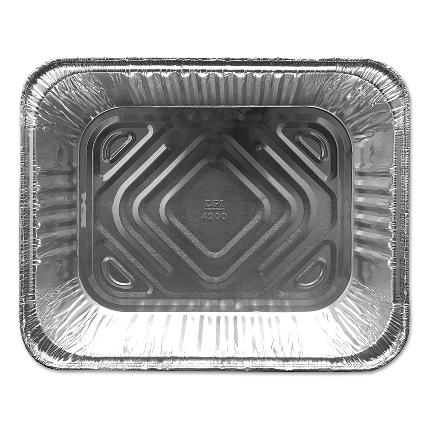Durable Packaging Aluminum Steam Table Pans, Half-Size Deep—120 oz., 2.56" Deep, 10.38 x 12.75, 100/Carton