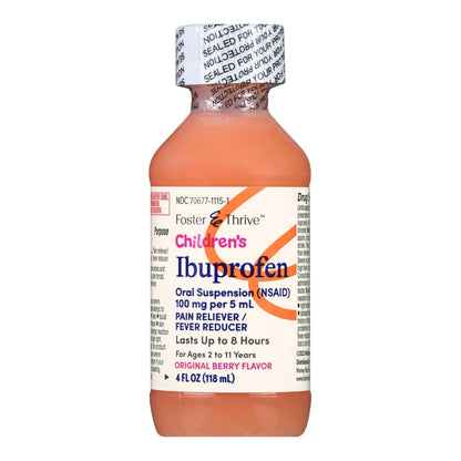 Foster & Thrive™ Children's Ibuprofen Oral Suspension Original Berry, 4 ounces 70677111501