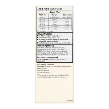 Foster & Thrive™ Children's Ibuprofen Oral Suspension Original Berry, 4 ounces 70677111501