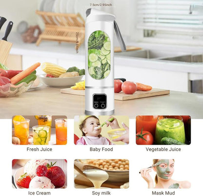 Ultimate Portable Digital Juicer Blender – Smart LED Display, Leak-Proof Design, Perfect for Smoothies, Juices & Healthy Living!