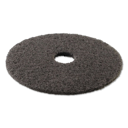 Boardwalk High Performance Stripping Floor Pads, 19" Diameter, Black, 5/Carton