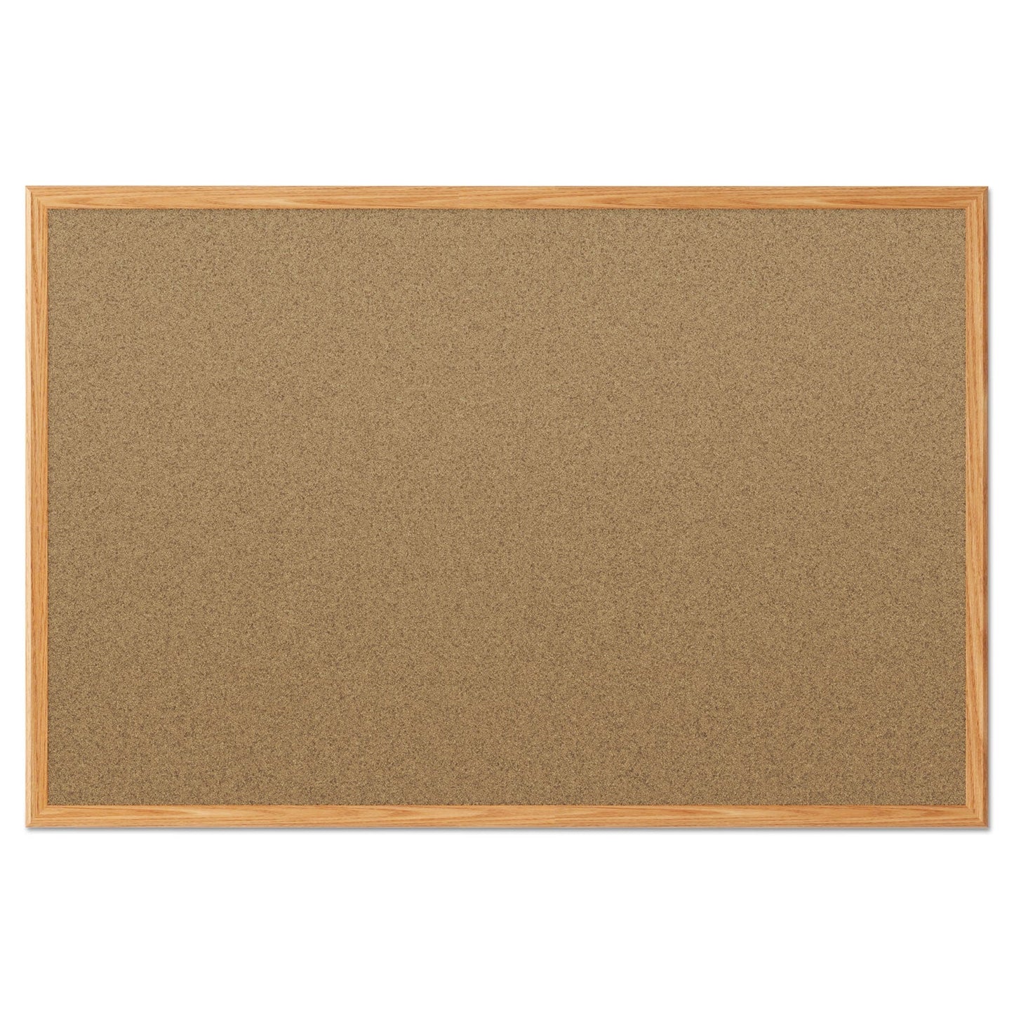 Mead Cork Bulletin Board, 48 x 36, Oak Frame
