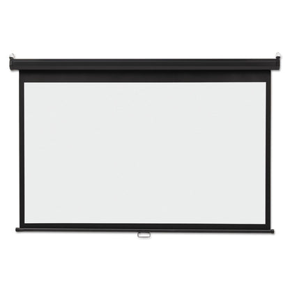Quartet Wide Format Wall Mount Projection Screen, 65 x 116, White Matte Finish