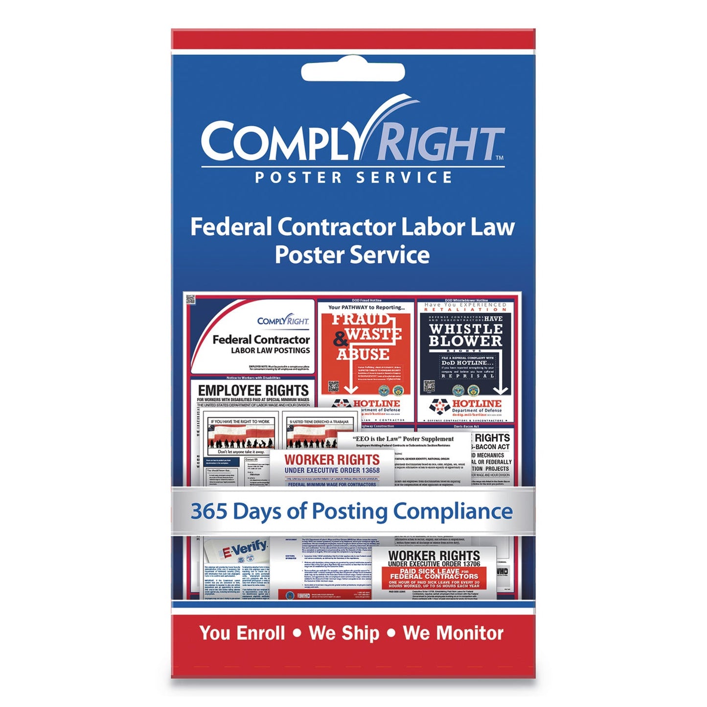 ComplyRight Labor Law Poster Service, "Federal Contractor Labor Law", 4 x 7
