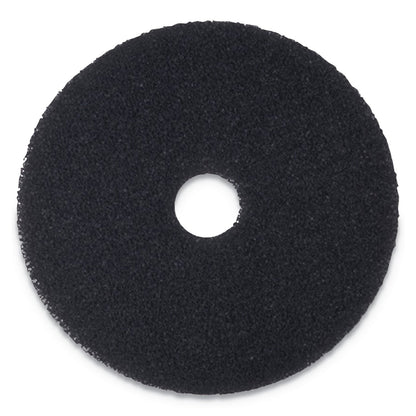 Boardwalk Stripping Floor Pads, 21" Diameter, Black, 5/Carton