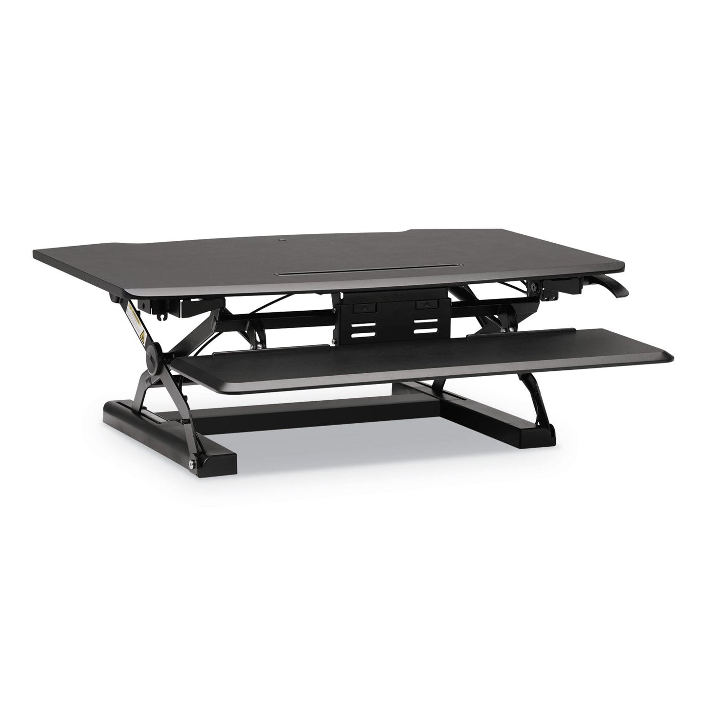 HON Coordinate Portable Desktop Riser, 35.04" x 31.1" x 5" to 16.54", Black