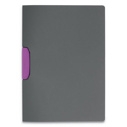 Durable DURASWING Report Cover, Clip Fastener, 8.5 x 11, Graphite/Graphite, 5/Pack