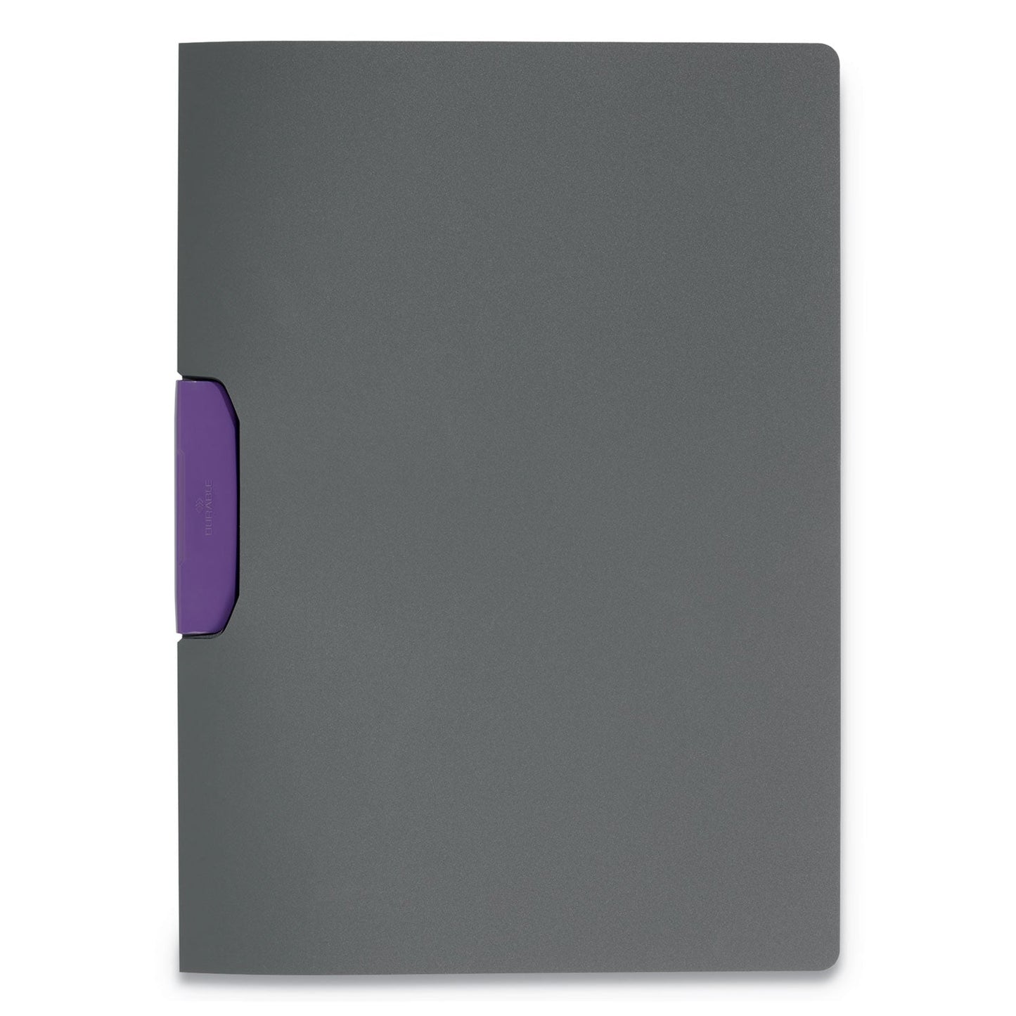 Durable DURASWING Report Cover, Clip Fastener, 8.5 x 11, Graphite/Graphite, 5/Pack