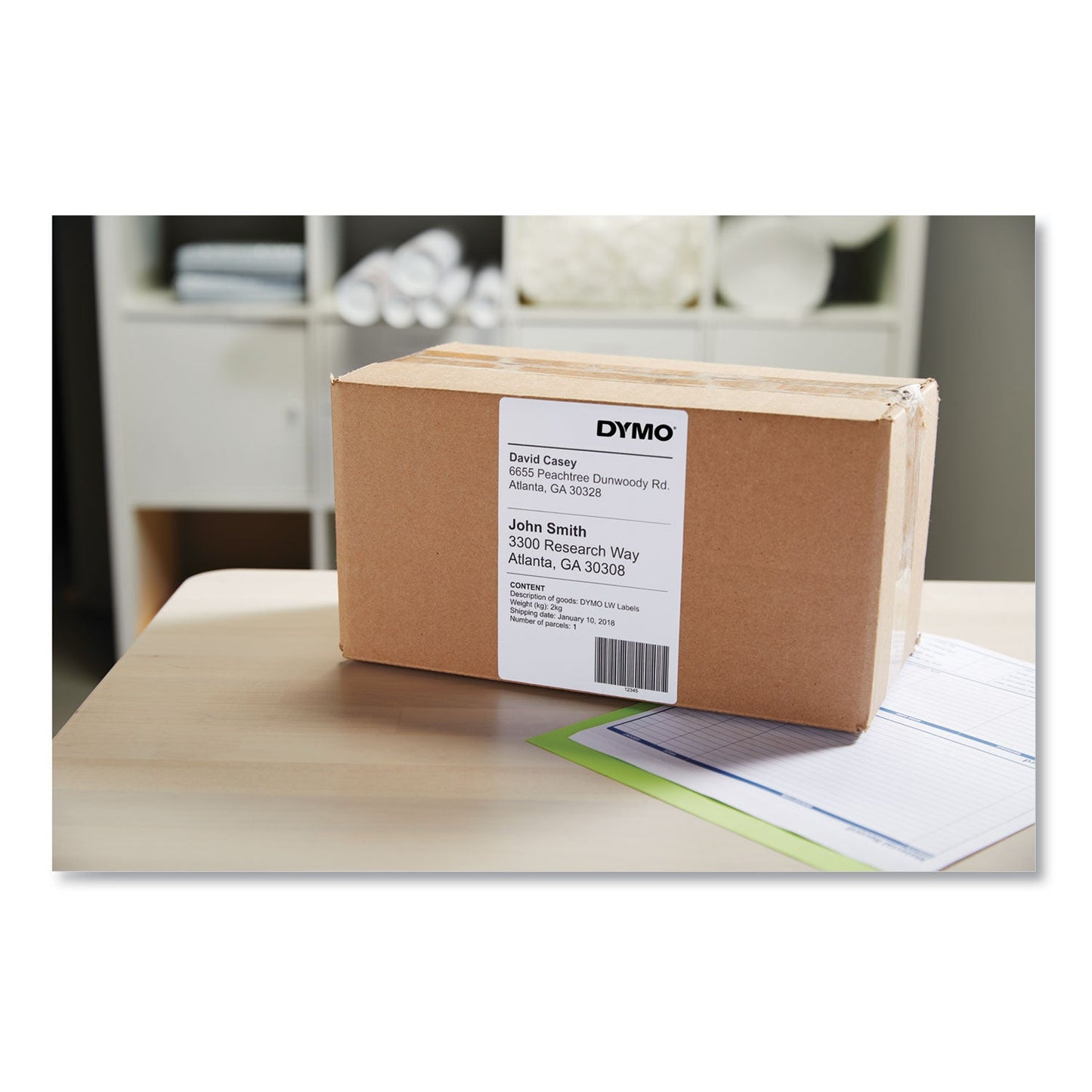 DYMO LW Extra-Large Shipping Labels, 4" x 6", White, 220 Labels/Roll, 10 Rolls/Pack