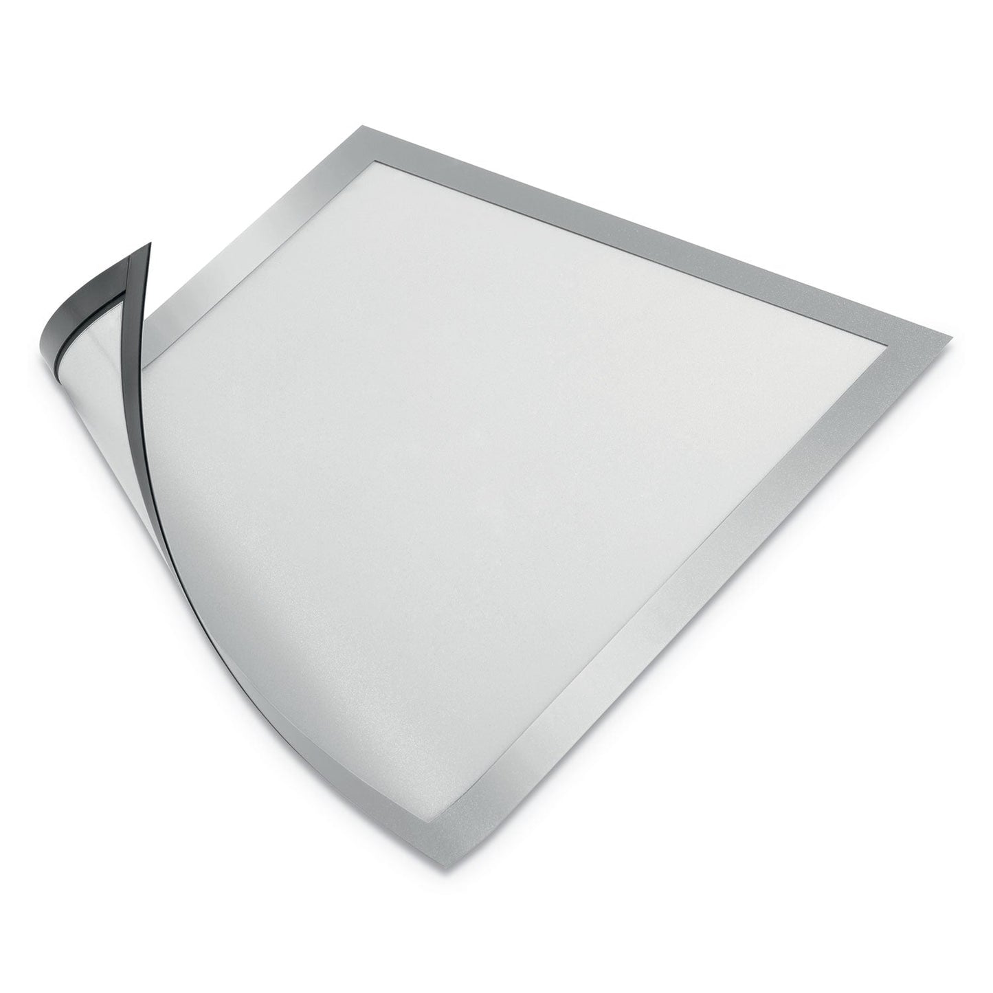 Durable DURAFRAME Magnetic Sign Holder, 8.5 x 11, Silver Frame, 2/Pack