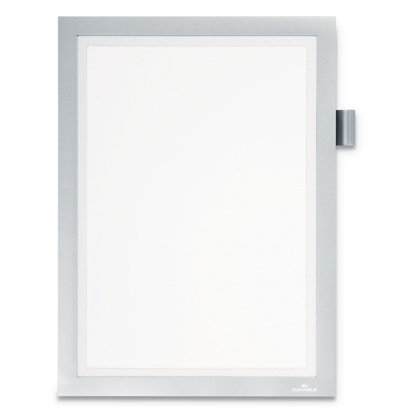 Durable DURAFRAME Note Sign Holder, 8.5 x 11, Silver Frame
