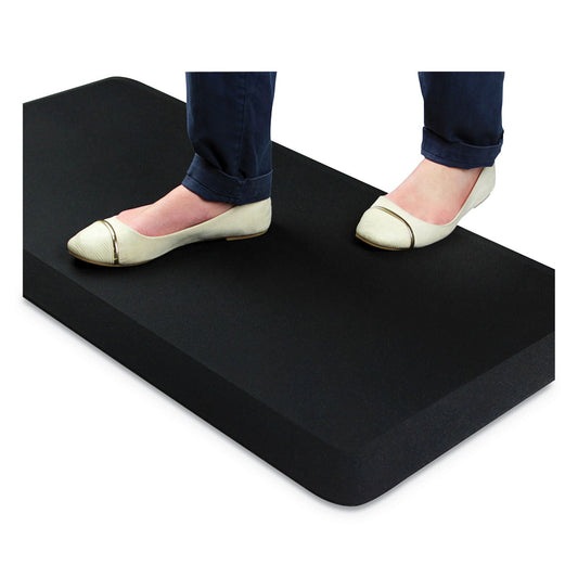 Floortex AFS-TEX 3000 Anti-Fatigue Mat, Rectangular, 20 x 39, Black