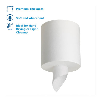 Georgia Pacific SofPull Center-Pull Perforated Paper Towels, 1-Ply, 7.8 x 15, White, 320/Roll, 6 Rolls/Carton