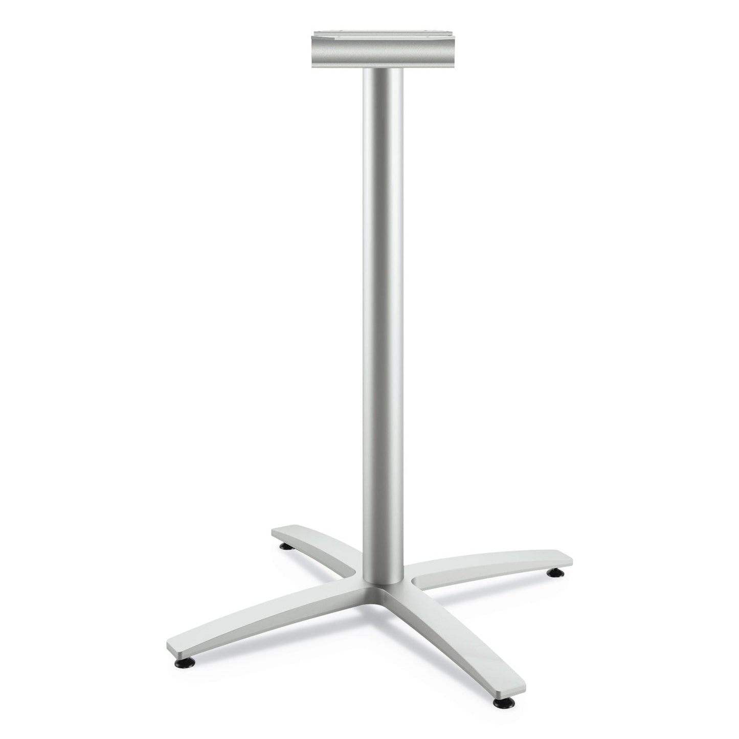 HON Between Standing-Height X-Base for 42" Table Tops, 32.68w x 41.12h, Silver
