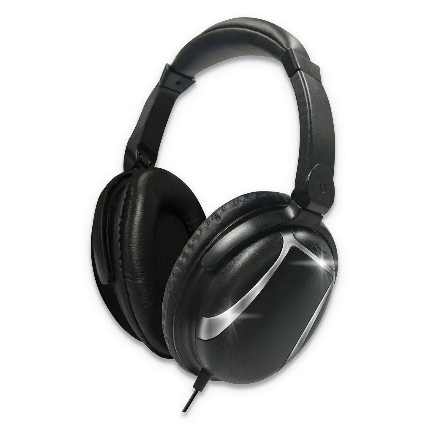 Maxell Bass 13 Headphone with Mic, 4 ft Cord, Black