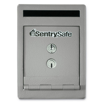 Sentry UC025K Safe, 0.23 cu ft, 6 x 12.3 x 8.5, Silver