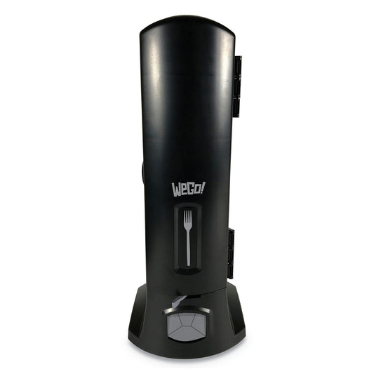 WeGo Dispenser, Forks, 10.22 x 12.5 x 23.75, Black
