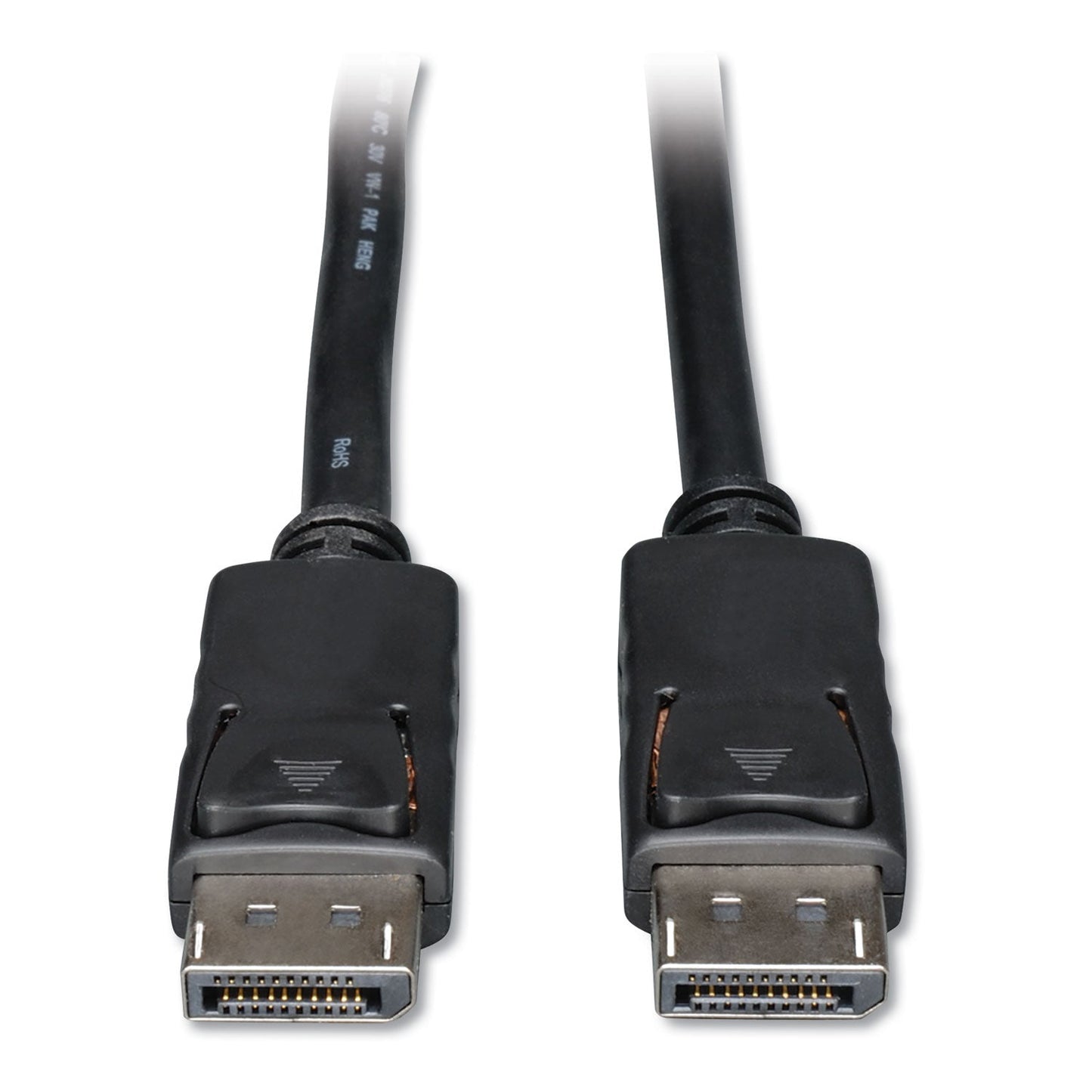 Tripp Lite DisplayPort Cable with Latches, 3 ft, Black