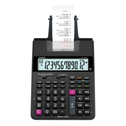 Casio HR170R Printing Calculator, Black/Red Print, 2 Lines/Sec