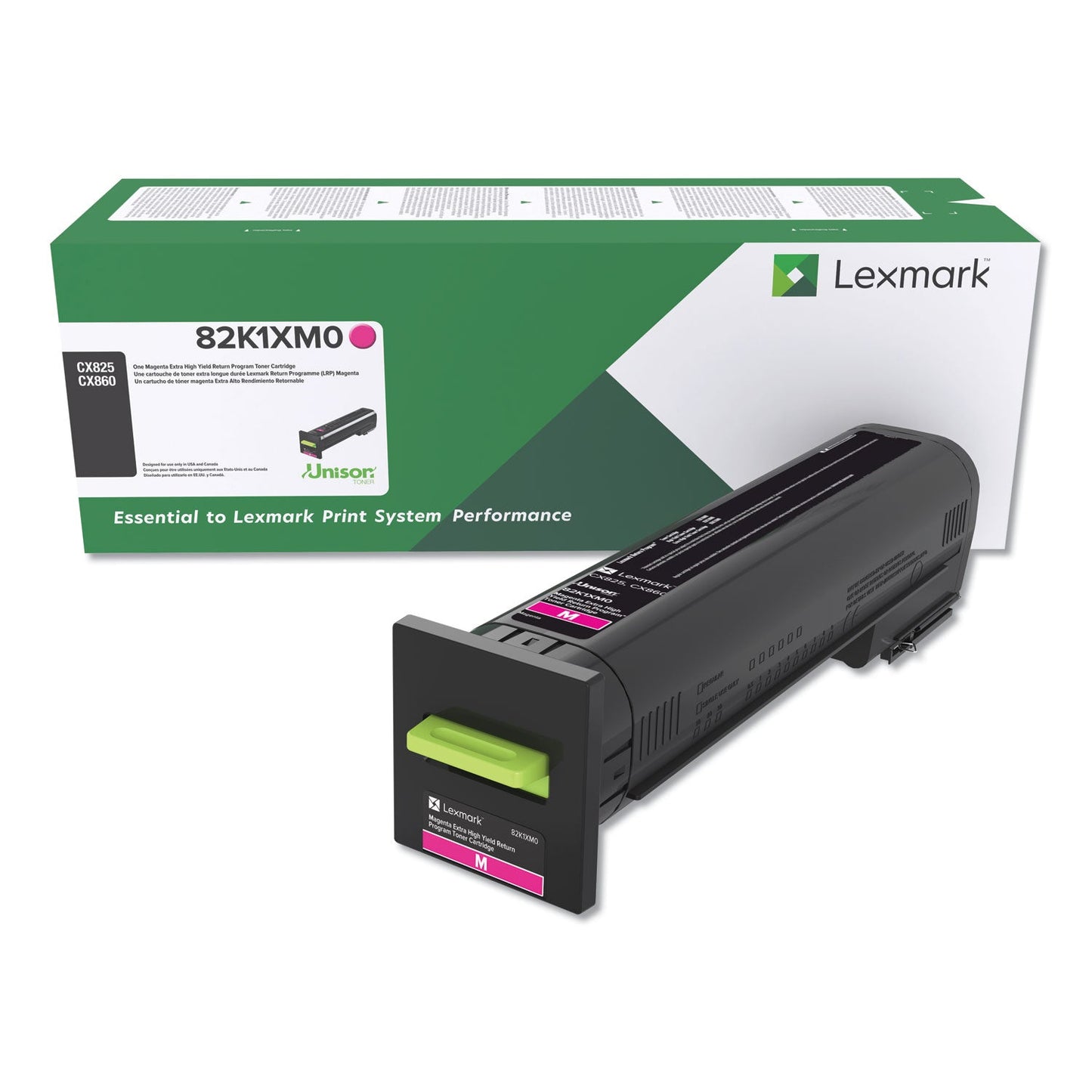 Lexmark 82K1XM0 Return Program Unison Extra High-Yield Toner, 22,000 Page-Yield, Magenta