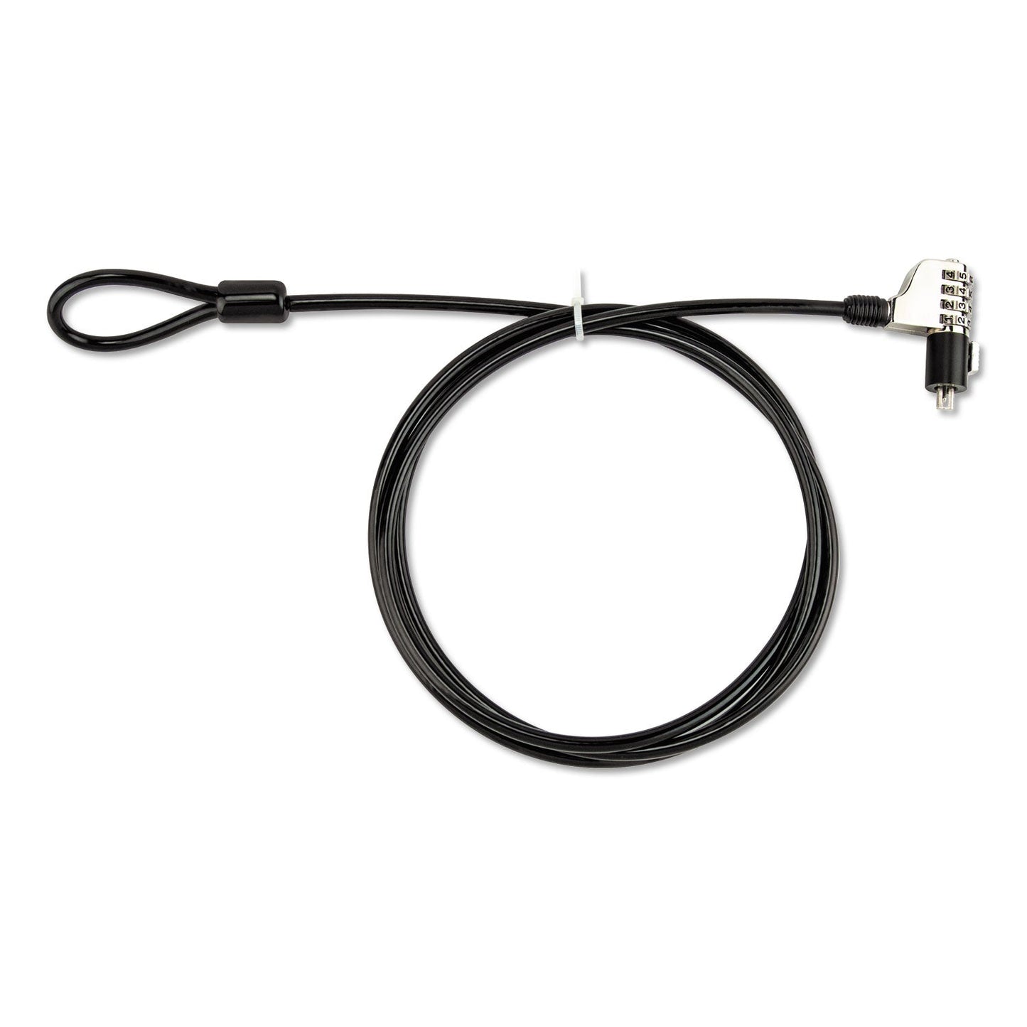 Innovera Combination Laptop Lock, 6 ft Steel Cable