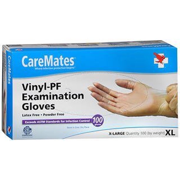 Caremates® Vinyl Exam Gloves – Latex-Free and Powder-Free Protection