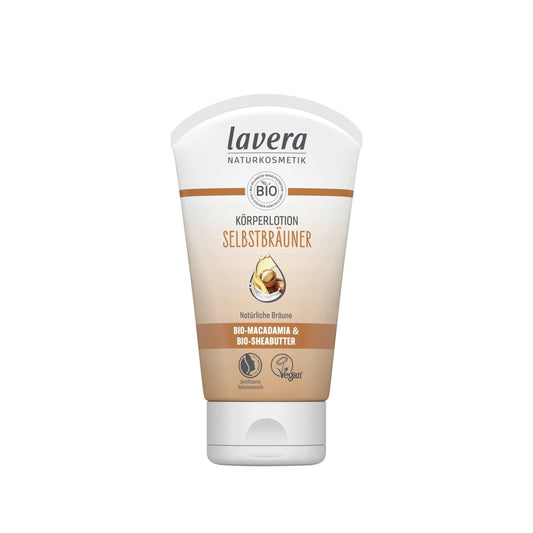 Lavera Natural Self-Tanning Body Lotion - Achieve a Sun-Kissed Glow, Hydrates Skin, Organic Sunless Tanner, 125ml