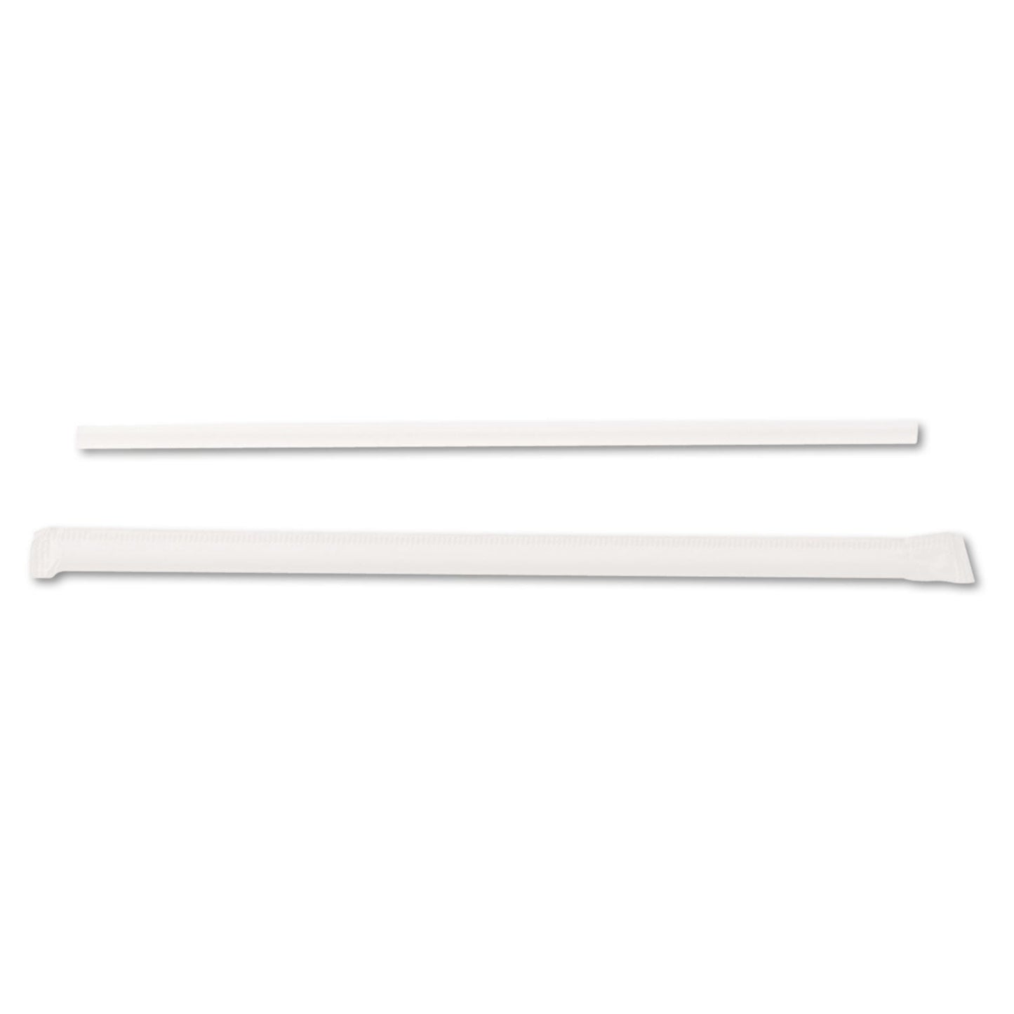 Dixie Jumbo Straws, 7.75", Plastic, Translucent, 500/Box