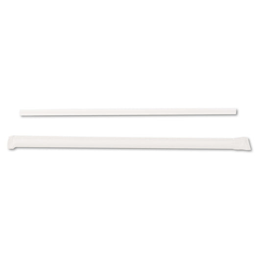 Dixie Jumbo Straws, 7.75", Plastic, Translucent, 500/Box