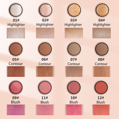 Highlight Contour Stick Stereo Face Decoration