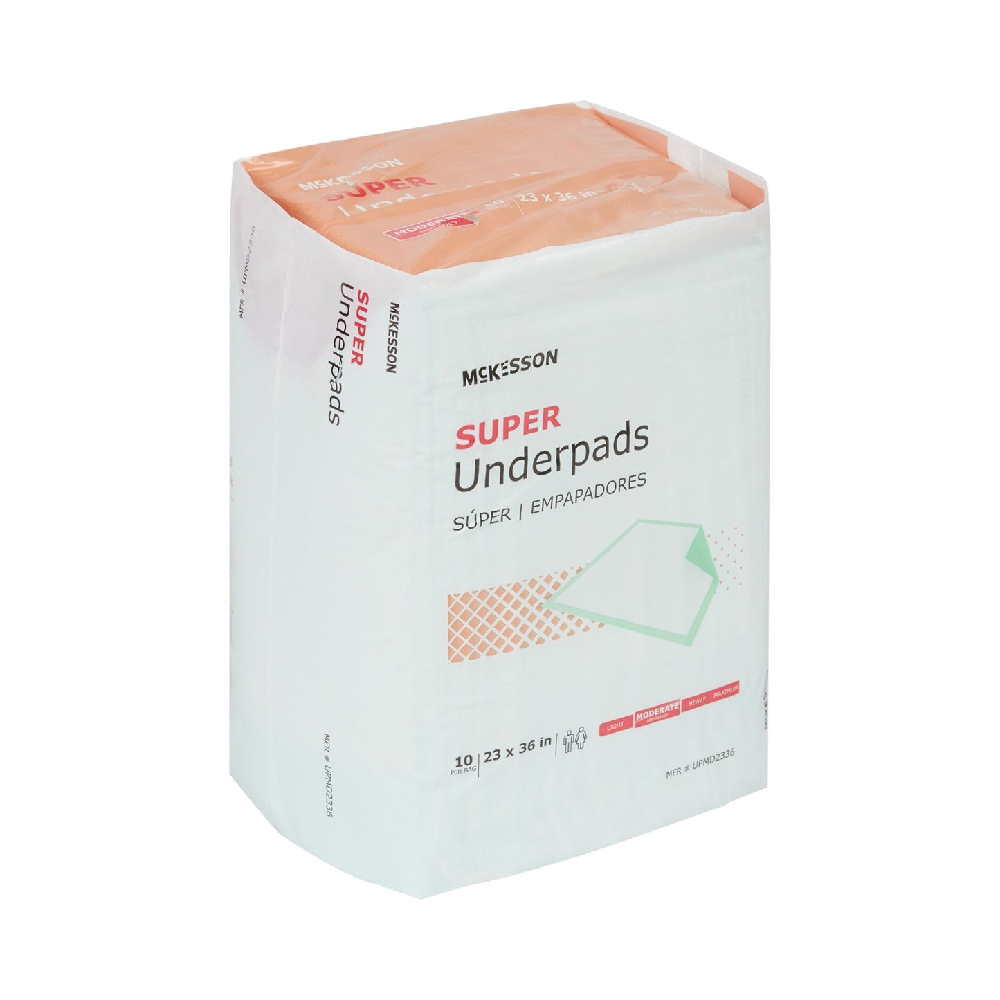 McKesson Super Moderate Absorbency Underpad, 23 x 36 Inch - 150 ct. UPMD2336