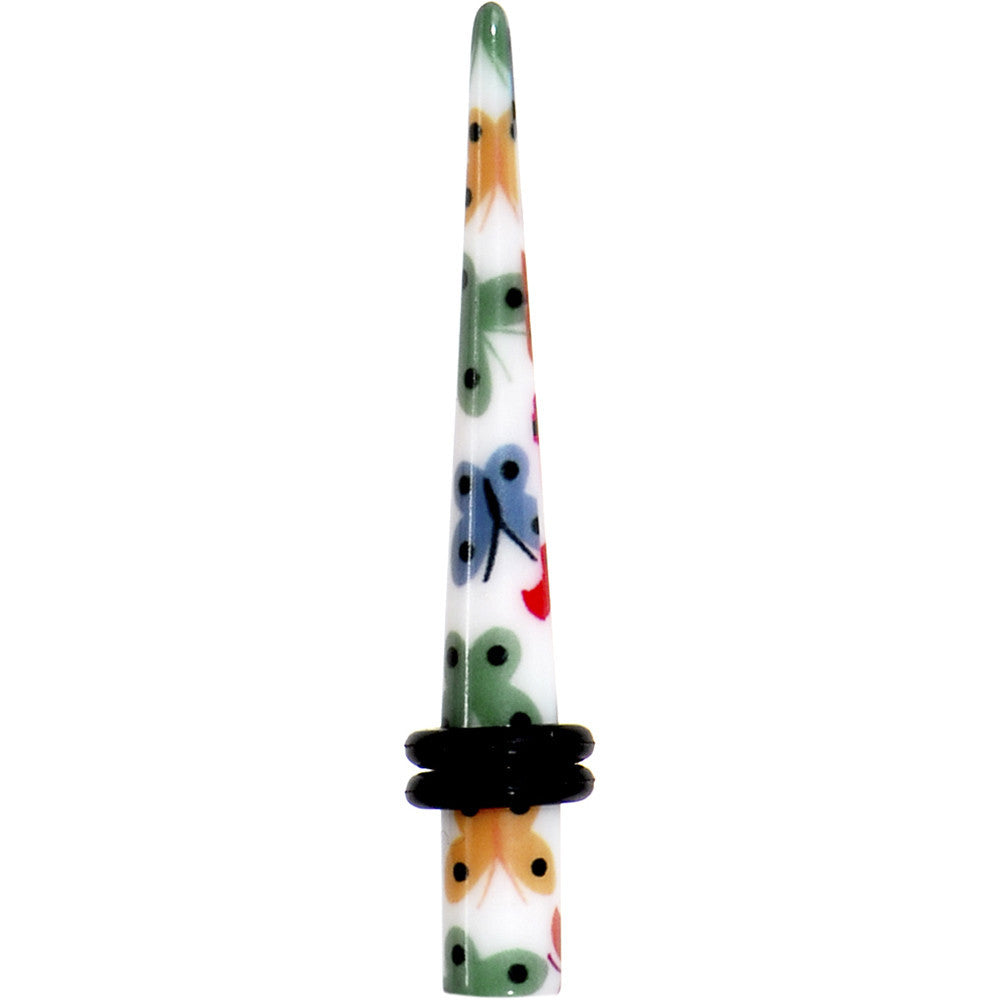 4G Multi Color Butterfly Acrylic Ear Taper