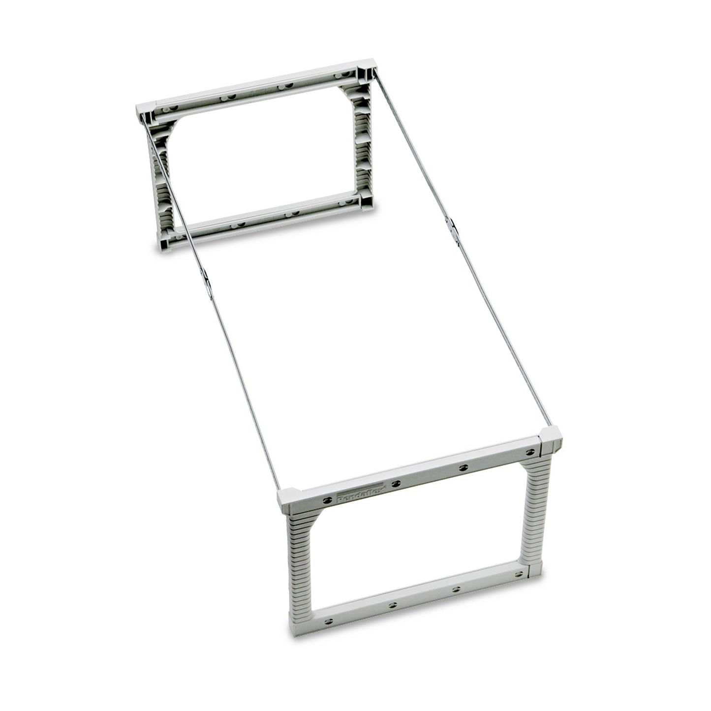 Pendaflex Plastic Snap-Together Hanging Folder Frame, Legal/Letter Size, 18" to 27" Long, White/Silver Accents
