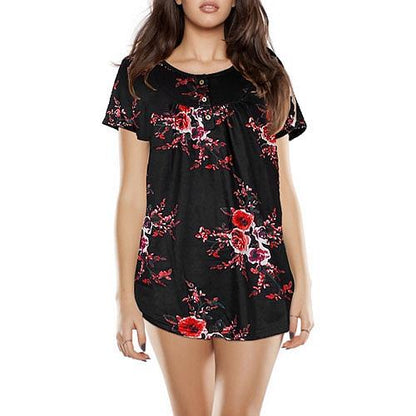 Women Summer Shirts Tops Loose Short