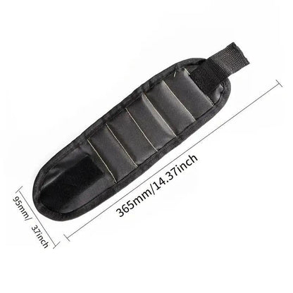 Magnetic Wristband, Adjustable Breathable Tools Storage Armband, Wrist Magnet Screw Holder, Magnetic Wrist Strap for Holding Tools, Screws, Nails, Bolts, Drilling Bits, Tool Pockets