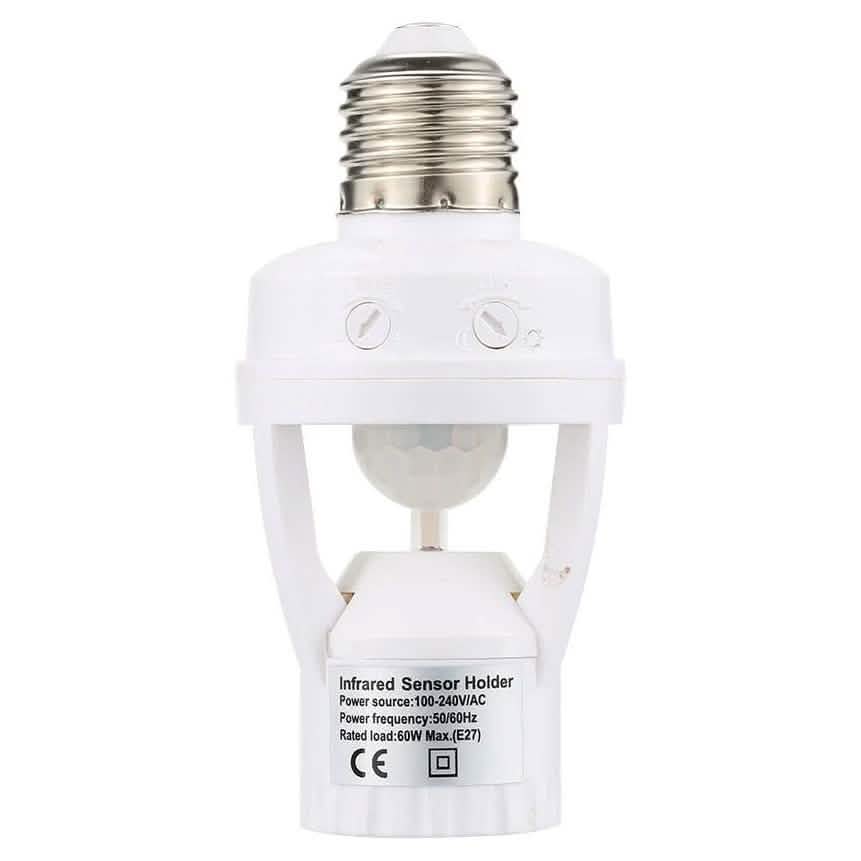 360 Degree Detection PIR Infrared Motion Sensor E27 LED Light