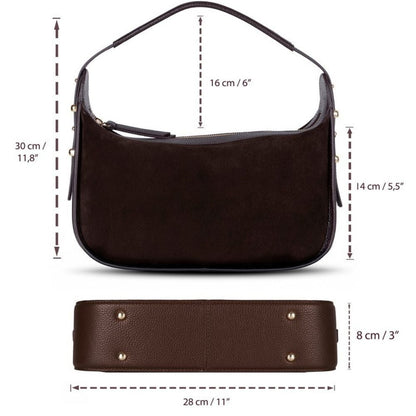 Dolcezza Women’s Suede Leather Bag – Suede Leather Women’s Tote & Shoulder Bag for Everyday Elegance | Minimal & Handcrafted