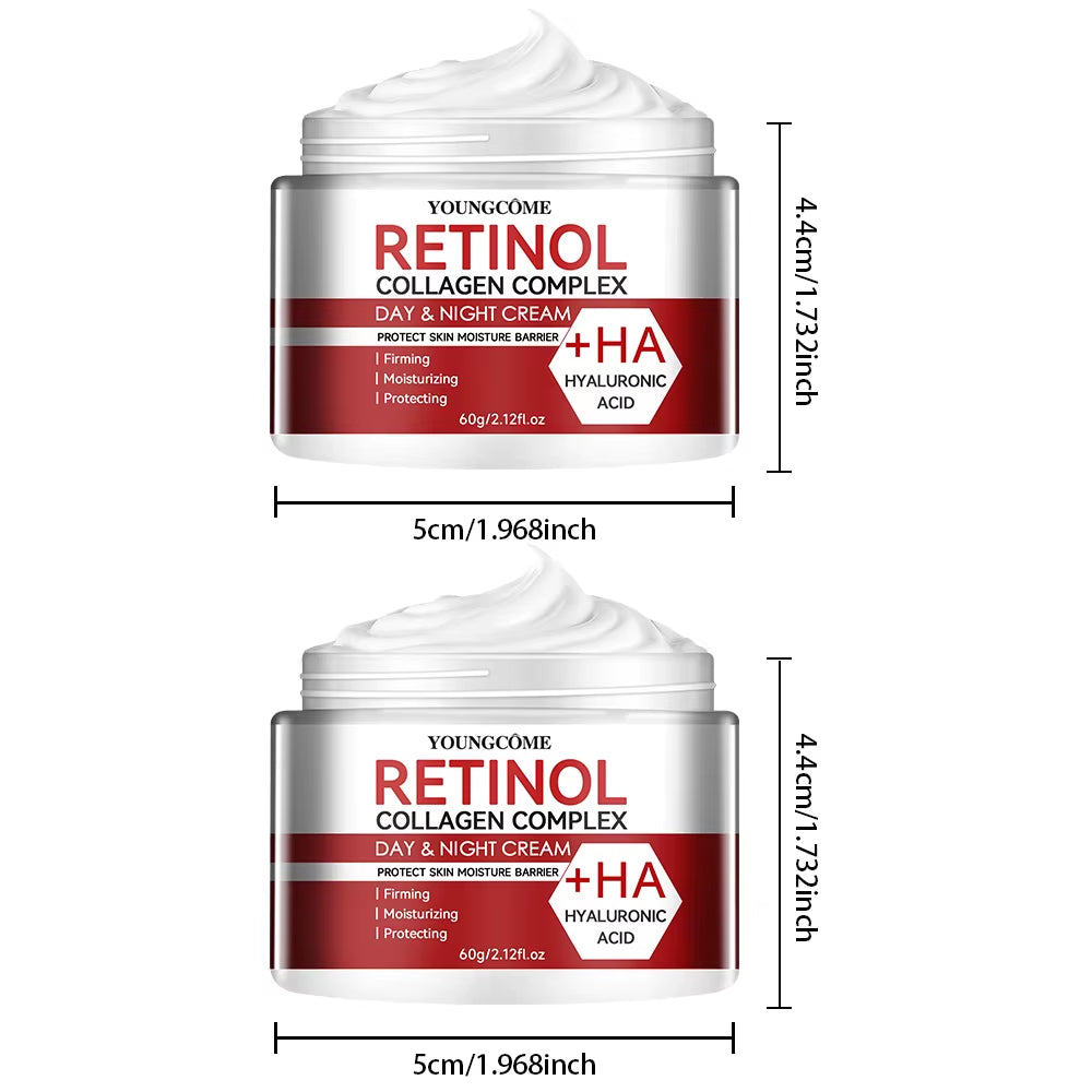 Revitalizing Retinol Collagen Moisturizing Cream for Deep Hydration & Skin Repair - Perfect for Dry, Aging Skin